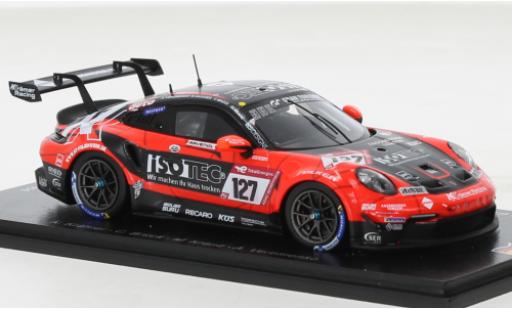Porsche 991 GT3 Cup 1/43 Spark 911  No.127 KKrämer Racing 24h Nürburgring 2022 miniature