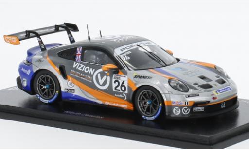 Porsche 991 GT3 Cup 1/43 Spark 911  No.26 Carrera Cup Great Britain 2022 miniature