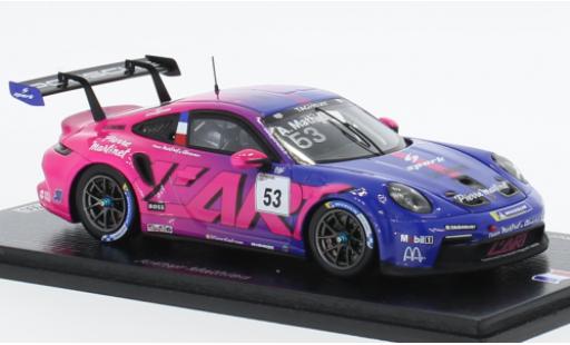 Porsche 991 GT3 Cup 1/43 Spark 911  No.53 Carrera Cup France 2022 miniature
