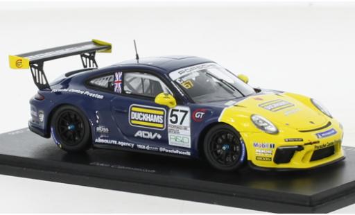 Porsche 991 GT3 Cup 1/43 Spark 911  No.57 Carrera Cup Great Britain 2021 miniature