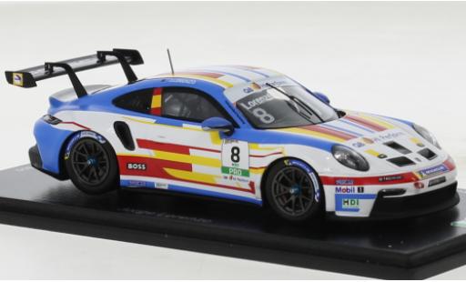Porsche 991 GT3 Cup 1/43 Spark 911  No.8 Carrera Cup Italia 2022 miniature