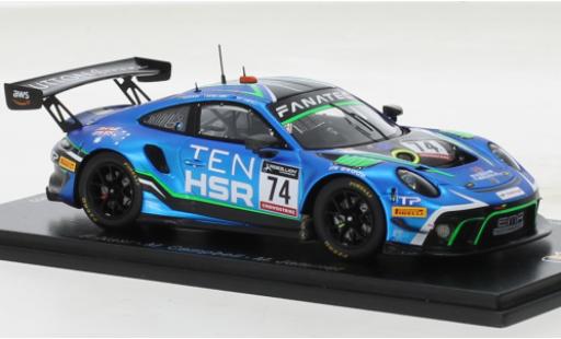 Miniature Porsche 991 GT3 R 1/43 Spark 911  No.74 EMA Motorsport 24h Spa 2022 Porsche 991 GT3 R 1/43 Spark 911  No.74 EMA Motorsport 24h Spa 2022 miniature