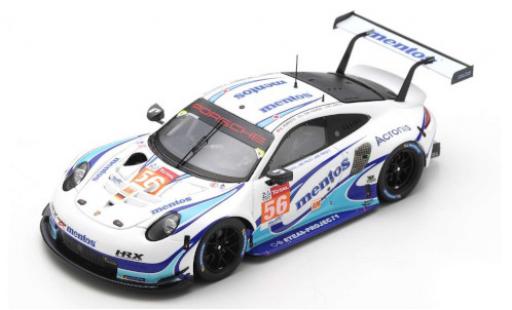 Miniature Porsche 992 RSR 1/64 Spark 911 (991) No.56 Team Project 1 24h Le Mans 2020 Porsche 992 RSR 1/64 Spark 911 (991) No.56 Team Project 1 24h Le Mans 2020 miniature