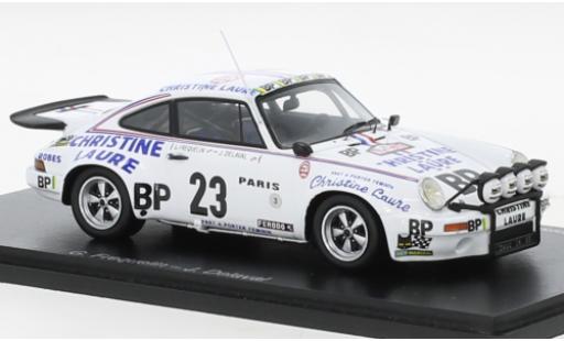 Miniature Porsche 930 RS 1/43 Spark 911 Carrera 3.0 No.23 Christine Laure Rallye WM Rallye Monte Carlo 1976 Porsche 930 RS 1/43 Spark 911 Carrera 3.0 No.23 Christine Laure Rallye WM Rallye Monte Carlo 1976 miniature