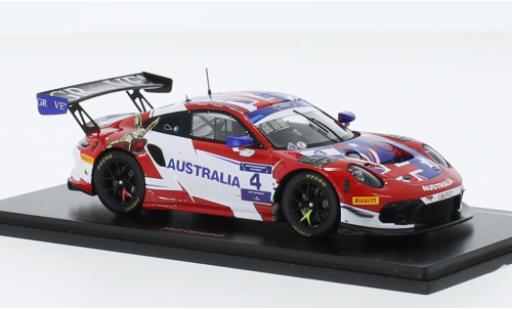 Miniature Porsche 911 1/43 Spark GT3 R No.4 Team Australia FIA Motorsport Games GT Sprint Cup Paul Ricard 2022 Porsche 911 1/43 Spark GT3 R No.4 Team Australia FIA Motorsport Games GT Sprint Cup Paul Ricard 2022 miniature