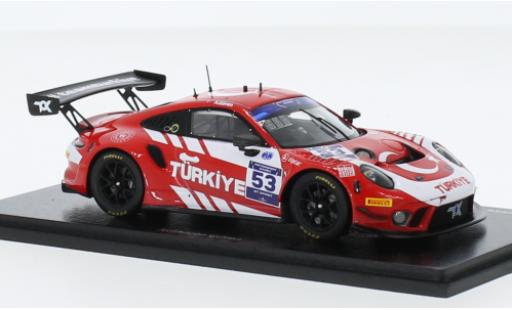 Miniature Porsche 911 1/43 Spark GT3 R No.53 Team Türkiye FIA Motorsport Games GT Sprint Cup Paul Ricard 2022 Porsche 911 1/43 Spark GT3 R No.53 Team Türkiye FIA Motorsport Games GT Sprint Cup Paul Ricard 2022 miniature