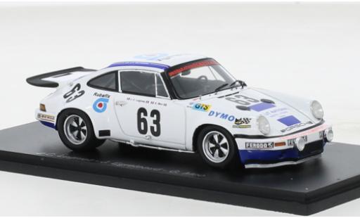 Miniature Porsche 930 RS 1/43 Spark 911 3.0 No.63 24h Le Mans 1974 Porsche 930 RS 1/43 Spark 911 3.0 No.63 24h Le Mans 1974 miniature