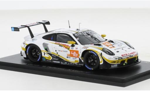 Porsche 911 1/43 Spark RSR-19 No.46 Team Project 1 24h Le Mans 2022 miniature