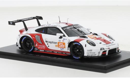 Porsche 911 1/43 Spark RSR-19 No.56 Team Project 1 24h Le Mans 2022 miniature
