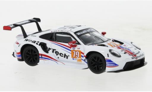 Porsche 911 1/64 Spark RSR-19 No.79 WeatherTech Racing 24h Le Mans 2022 miniature