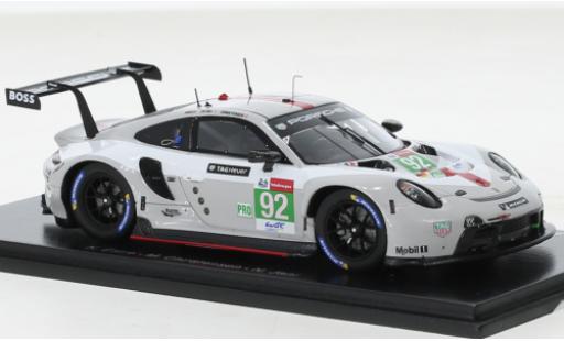 Porsche 911 1/43 Spark RSR-19 No.92 GT Team 24h Le Mans 2021 miniature