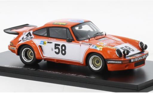 Miniature Porsche 930 RSR 1/43 Spark 911 3.0 No.58 24h Le Mans 1974 Porsche 930 RSR 1/43 Spark 911 3.0 No.58 24h Le Mans 1974 miniature