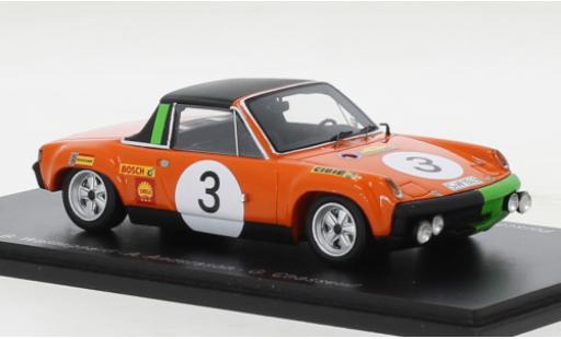 Miniature Porsche 914 1/43 Spark /6 No.3 Marathon de la Route 1970 Porsche 914 1/43 Spark /6 No.3 Marathon de la Route 1970 miniature