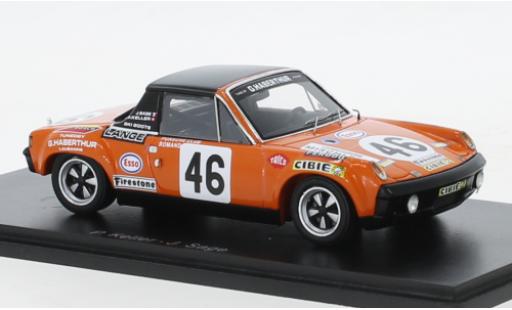 Miniature Porsche 914 1/43 Spark /6 No.46 24h Le Mans 1971 Porsche 914 1/43 Spark /6 No.46 24h Le Mans 1971 miniature