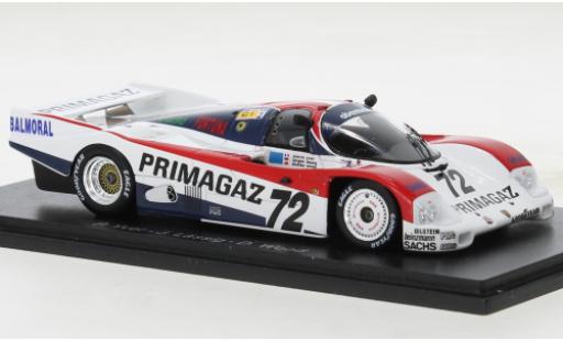 Miniature Porsche 962 1988 1/43 Spark C No.72 24h Le Mans Porsche 962 1988 1/43 Spark C No.72 24h Le Mans miniature