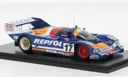 Miniature Porsche 962 1991 1/43 Spark C RHD No.17 Brun Motorsport Repsol 24h Le Mans Porsche 962 1991 1/43 Spark C RHD No.17 Brun Motorsport Repsol 24h Le Mans miniature