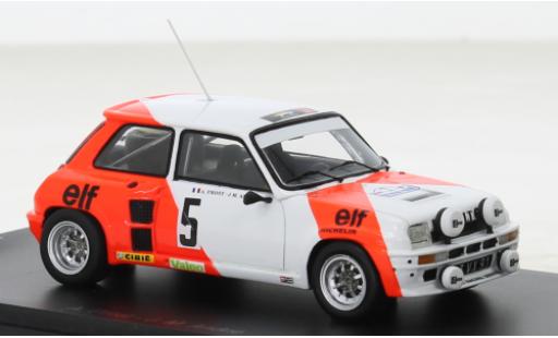 Renault 5 1/43 Spark Turbo No. Rallye du Var 1982 miniature