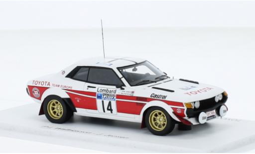 Toyota Celica 1/43 Spark 2000 GT (TA22) No.14 Rallye WM RAC Rallye 1977 miniature