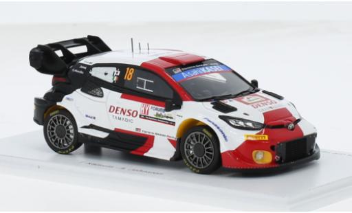 Miniature Toyota Yaris 1/43 Spark GR Rally1 Hybrid No.18 Gazoo Racing WRT Rallye WM Rallye Japan 2023 1:43 Toyota Yaris 1/43 Spark GR Rally1 Hybrid No.18 Gazoo Racing WRT Rallye WM Rallye Japan 2023 1:43 miniature