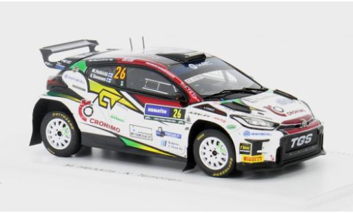 Miniature Toyota Yaris 1/43 Spark GR Rally2 No.26 Rallye WM Rallye Schweden 2024 1:43 Toyota Yaris 1/43 Spark GR Rally2 No.26 Rallye WM Rallye Schweden 2024 1:43 miniature