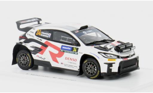 Miniature Toyota Yaris 1/43 Spark GR Rally2 No.34 Gazoo Racing RC2 Rallye WM Rallye Schweden 2024 1:43 Toyota Yaris 1/43 Spark GR Rally2 No.34 Gazoo Racing RC2 Rallye WM Rallye Schweden 2024 1:43 miniature