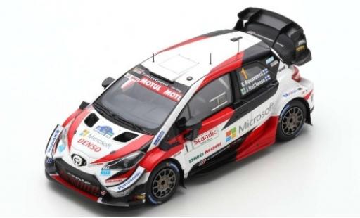 Miniature Toyota Yaris 1/43 Spark WRC No.1 Gazoo Racing WRT Microsoft WRC Arctic Lapland Rally 2020 K.Rovanperä/J.Halttunen Toyota Yaris 1/43 Spark WRC No.1 Gazoo Racing WRT Microsoft WRC Arctic Lapland Rally 2020 K.Rovanperä/J.Halttunen miniature
