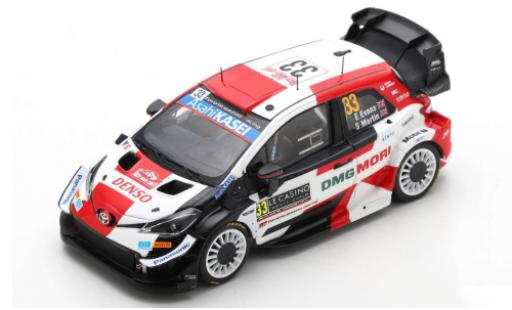Miniature Toyota Yaris 1/43 Spark WRC No.33 Gazoo Racing Rallye WM Rallye Monte Carlo 2021 E.Evans/S.Martin Toyota Yaris 1/43 Spark WRC No.33 Gazoo Racing Rallye WM Rallye Monte Carlo 2021 E.Evans/S.Martin miniature