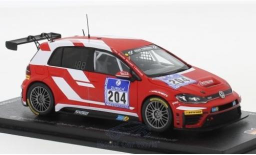 Volkswagen Golf 1/43 Spark GTI TCR No.204 racing one GmbH 24h Nürburgring 2016 B.Leuchter/F.Danz/T.Zimmermann/D.Wüsthoff miniature