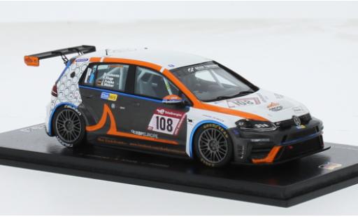 Volkswagen Golf 1/43 Spark VII TCR DSG No.108 sharky-racing by MSC Sinzig e.V. 24h Nürburgring 2023 1:43 miniature