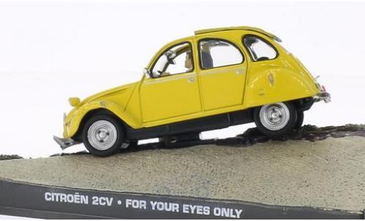 Citroen 2CV 1/43 SpecialC 6 jaune James Bond 007 In tödlicher Mission ohne Vitrine miniature
