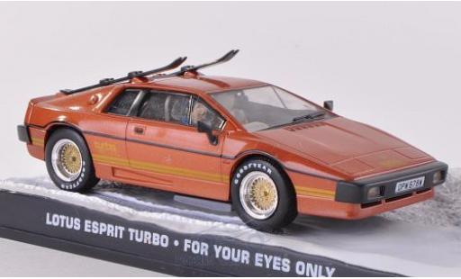 Miniature Lotus Esprit 1/43 SpecialC Turbo kupfer James Bond 007 For Your Eyes Only ohne Vitrine Lotus Esprit 1/43 SpecialC Turbo kupfer James Bond 007 For Your Eyes Only ohne Vitrine miniature