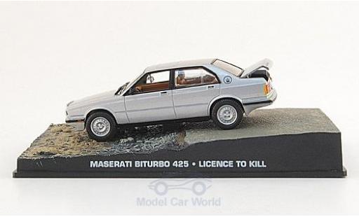 Miniature Maserati Biturbo 1/43 SpecialC 425 grise James Bond 007 1989 Lizenz zum Töten ohne Vitrine Maserati Biturbo 1/43 SpecialC 425 grise James Bond 007 1989 Lizenz zum Töten ohne Vitrine miniature