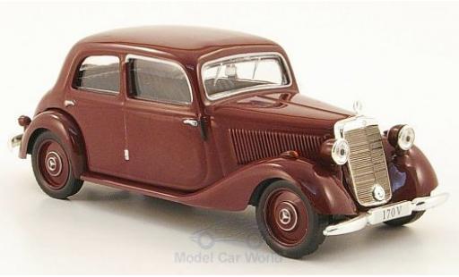 Mercedes 170 1/43 SpecialC V Limousine (W136) rouge 1949 ohne Vitrine miniature