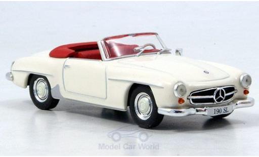 Mercedes 190 1/43 SpecialC SL (W121) blanche 1955 ohne Vitrine miniature