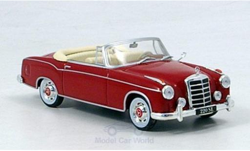 Mercedes 220 1/43 SpecialC SE Cabriolet rouge 1958 ohne Vitrine miniature