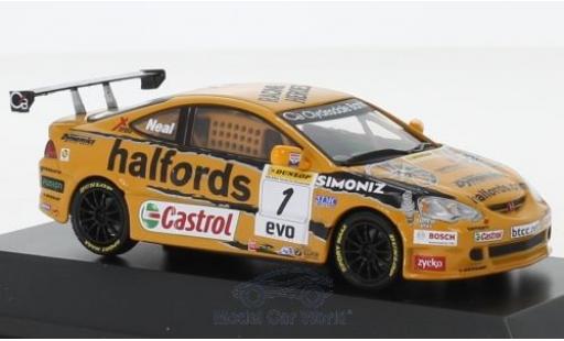 Miniature Honda Integra 1/43 SpecialC Type-R RHD No.1 Team Halfords BTCC 2006 M.Neal Honda Integra 1/43 SpecialC Type-R RHD No.1 Team Halfords BTCC 2006 M.Neal miniature