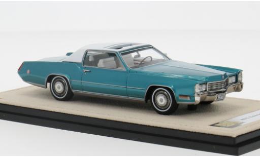 Miniature Cadillac Eldorado 1/43 Stamp Models Biarritz turquoise 1970 1:43 Cadillac Eldorado 1/43 Stamp Models Biarritz turquoise 1970 1:43 miniature