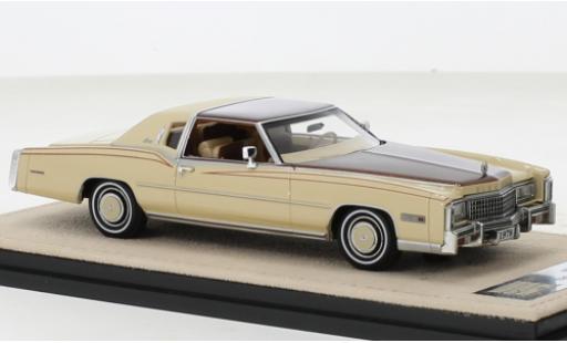 Miniature Cadillac Eldorado 1/43 Stamp Models Biarritz beige/marron 1978 Cadillac Eldorado 1/43 Stamp Models Biarritz beige/marron 1978 miniature