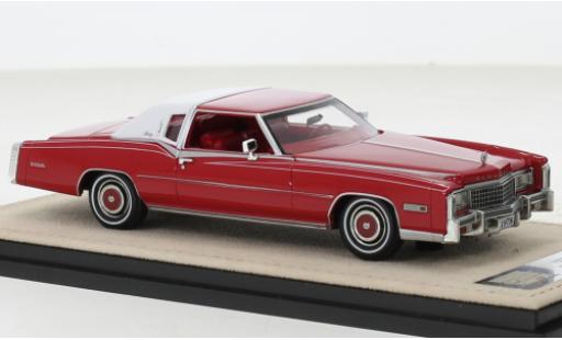 Miniature Cadillac Eldorado 1/43 Stamp Models Biarritz rouge/blanche 1978 Cadillac Eldorado 1/43 Stamp Models Biarritz rouge/blanche 1978 miniature