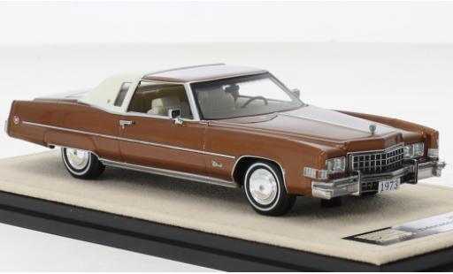Miniature Cadillac Eldorado 1/43 Stamp Models Douane cabriolet metallise brun 1973 Cadillac Eldorado 1/43 Stamp Models Douane cabriolet metallise brun 1973 miniature