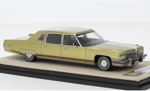 Miniature Cadillac Fleetwood 1/43 Stamp Models 75 Limousine doré 1973 Cadillac Fleetwood 1/43 Stamp Models 75 Limousine doré 1973 miniature