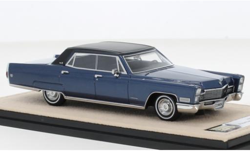 Miniature Cadillac Fleetwood 1/43 Stamp Models Brougham metallise bleu/noire 1968 Cadillac Fleetwood 1/43 Stamp Models Brougham metallise bleu/noire 1968 miniature