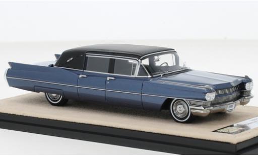 Miniature Cadillac Fleetwood 1/43 Stamp Models formel Limousine Landau Top metallise bleu/noire 1968 Cadillac Fleetwood 1/43 Stamp Models formel Limousine Landau Top metallise bleu/noire 1968 miniature