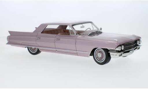 Miniature Cadillac Sedan 1/18 Stamp Models DeVille metallise rose 1962 Cadillac Sedan 1/18 Stamp Models DeVille metallise rose 1962 miniature