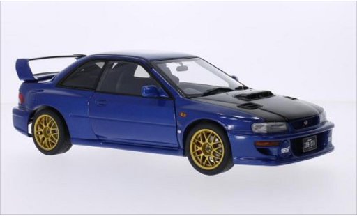 Subaru Impreza 22B 1/18 Autoart metallise bleu/carbon RHD 1998 miniature