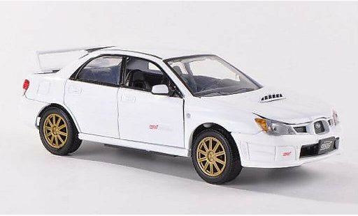 Subaru Impreza STI 1/24 Motormax blanche miniature