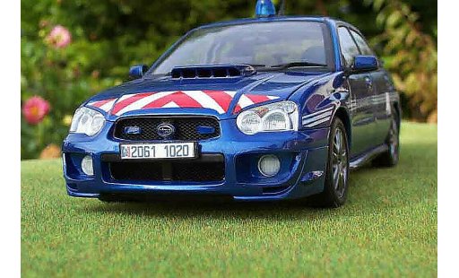Subaru Impreza Police 1/18 Autoart STI gendarmerie / miniature
