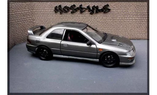 Subaru Impreza Type R 1/18 Autoart gt turbo sti grise carbone miniature