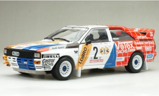 Miniature Audi Quattro 1/18 Sun Star quattro A1 No.2 Votex Rallye DM Rally Hunsrück 1984 H.Demuth/W.Lux Audi Quattro 1/18 Sun Star quattro A1 No.2 Votex Rallye DM Rally Hunsrück 1984 H.Demuth/W.Lux miniature