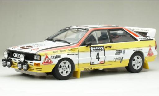 Miniature Audi Quattro 1/18 Sun Star A2 No.4 HB Team HB Rally Neuseeland 1984 y compris les Decals H.Mikkola/A.Hertz Audi Quattro 1/18 Sun Star A2 No.4 HB Team HB Rally Neuseeland 1984 y compris les Decals H.Mikkola/A.Hertz miniature